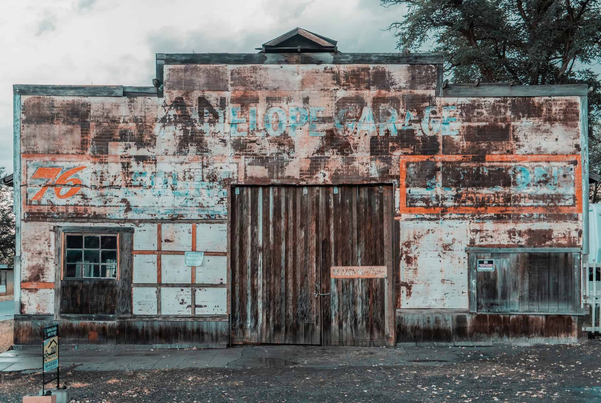 photo of an old dilapidated building