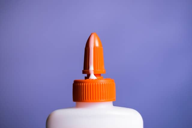 photo of a bottle of dripping elmers glue